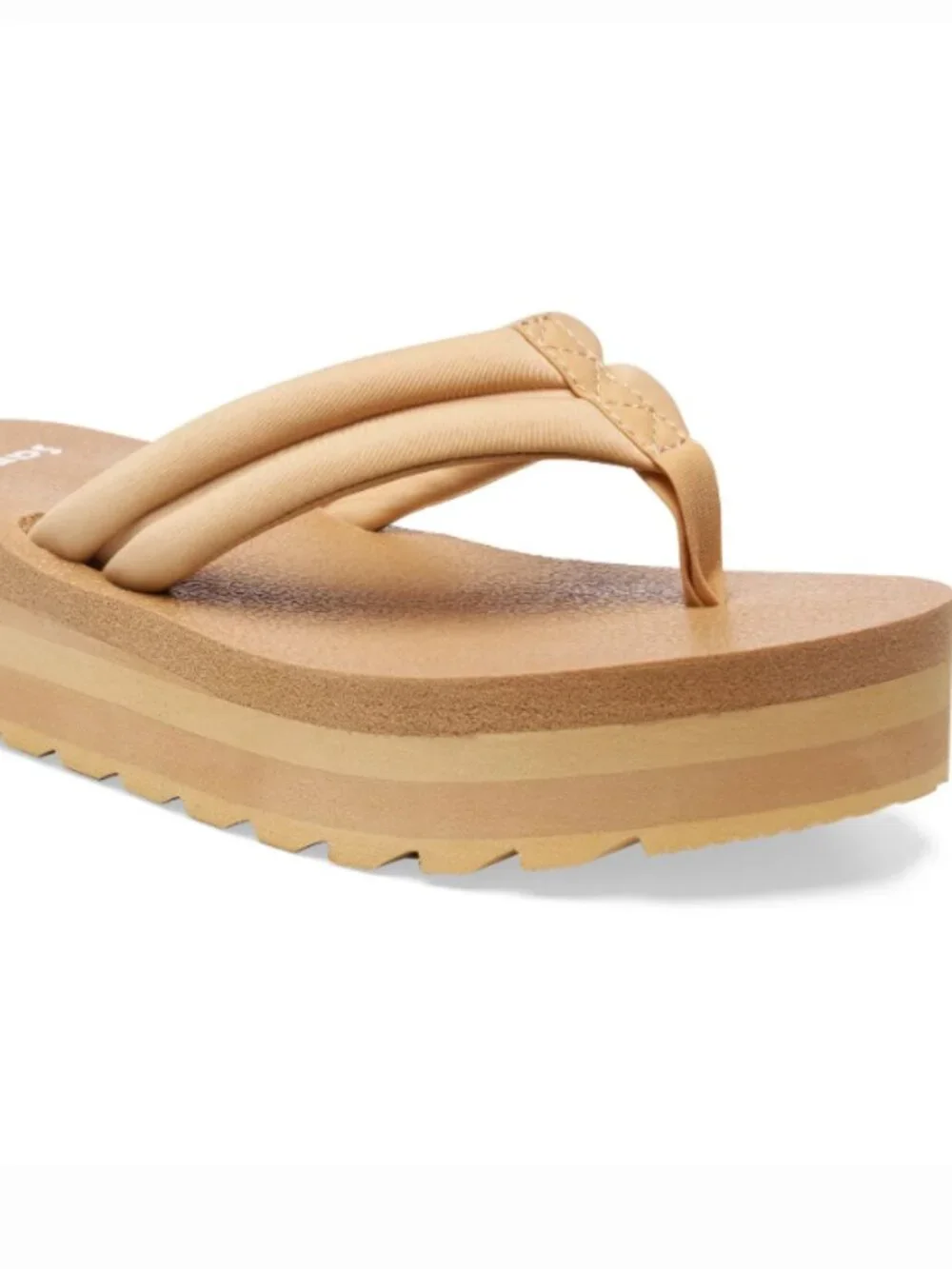 NWT Sanuk Size 10 Women's Yoga Puff-n-Stuff Platform Memory Foam Flip Flops